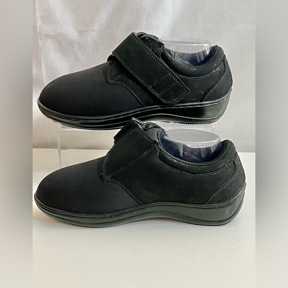 OrthoFeet Ortho-Cushion System Orthopedic Black Shoes Womens 8.5 XX Wide - Picture 3 of 8